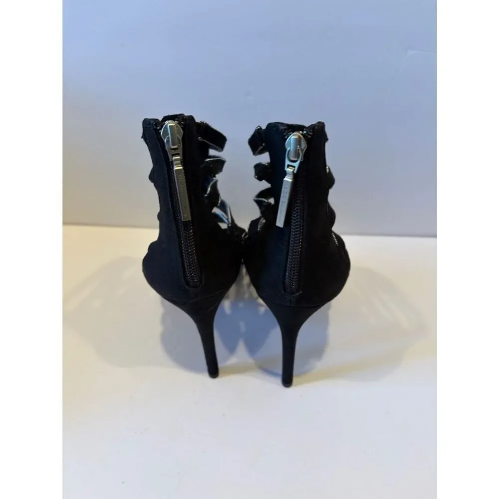 Black Strappy High Heel Sandals - Women's Fashion Stilettos BCB GENERATION